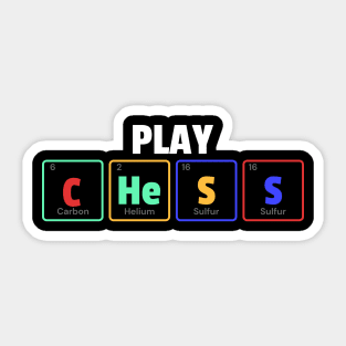 Play Chess Periodic Table Sticker